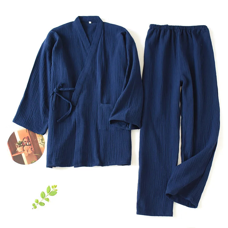 Ensemble Kimono Pantalon Femme Coton