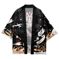 Veste kimono renard illusion