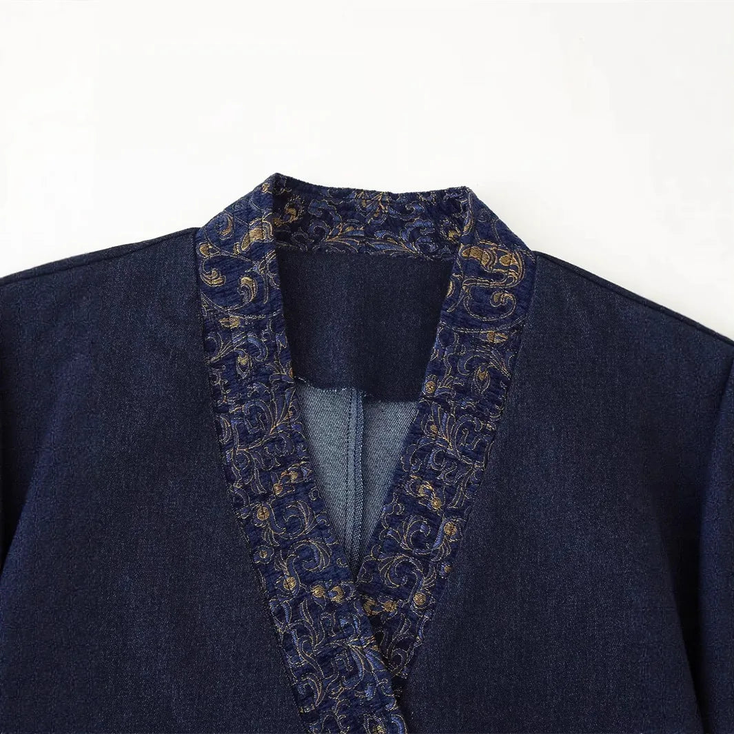 Veste Kimono Chic Bleu