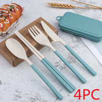 Set de couverts japonais de voyage à étui