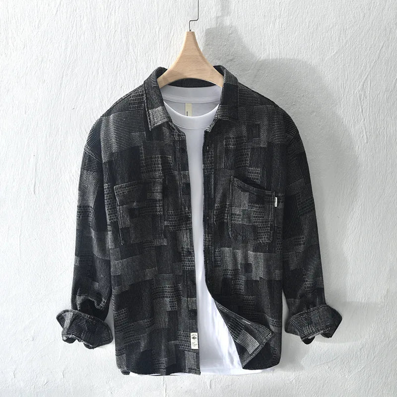 Chemise à carreaux japonaise