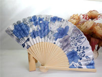 Éventail pliant japonais en bambou