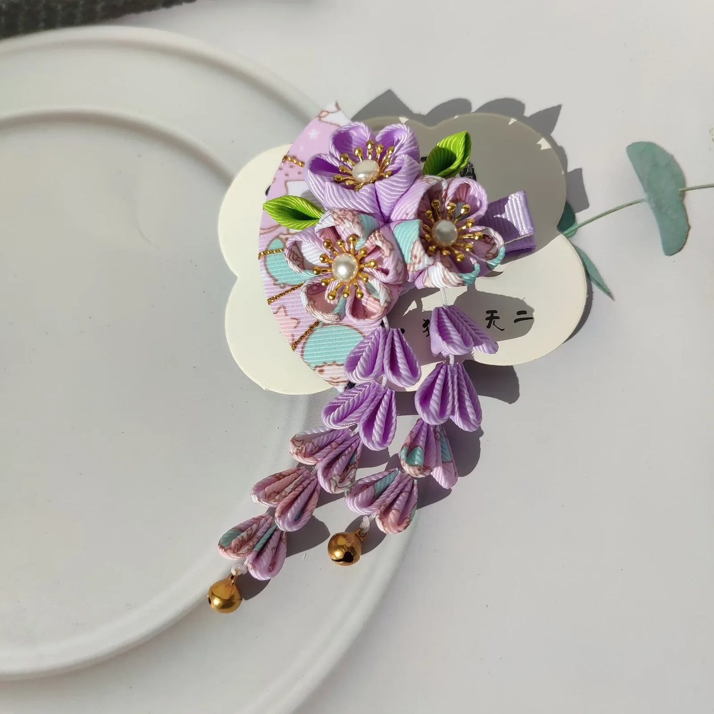 Barrette à Cheveux Kanzashi Fleurie