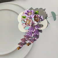 Barrette à Cheveux Kanzashi Fleurie