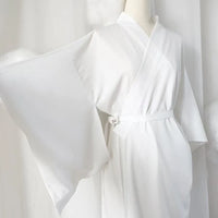 Robe kimono longue à ceinture