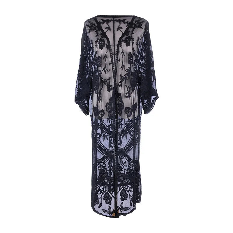 Kimono de Plage en Dentelles