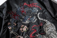 Blouson sukajan japonais dragon et tigre