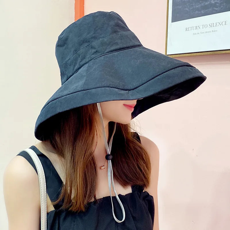 Chapeau capeline large bord