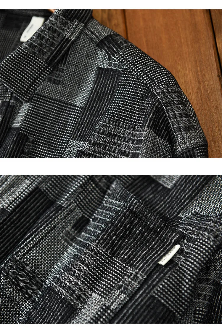 Chemise à carreaux japonaise