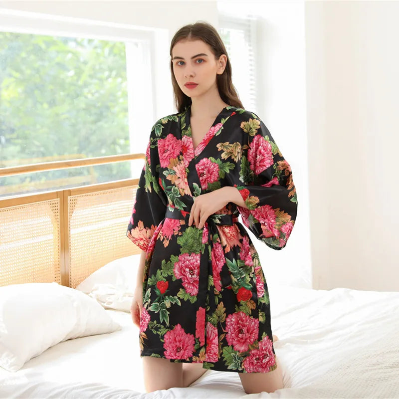 Robe de Chambre Kimono Fleuri