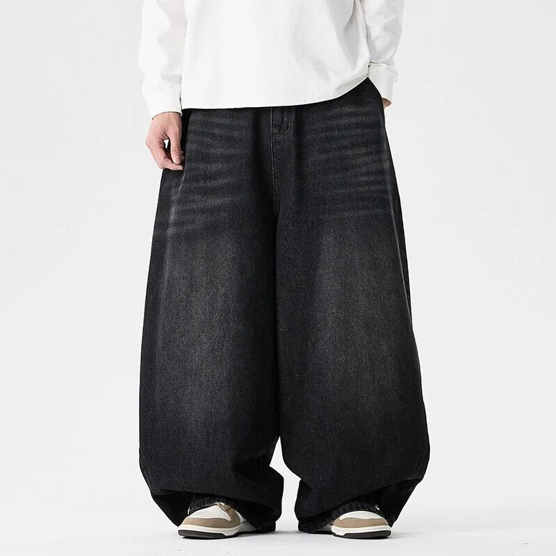 Pantalon jean japonais coupe ample