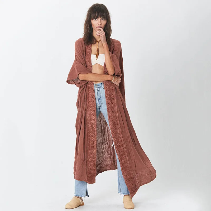 Kimono de plage ample