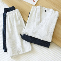 Pyjama kimono homme en coton