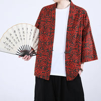 Veste Kimono Japonais Motifs Homme