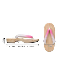 Tong japonaise geta en bois