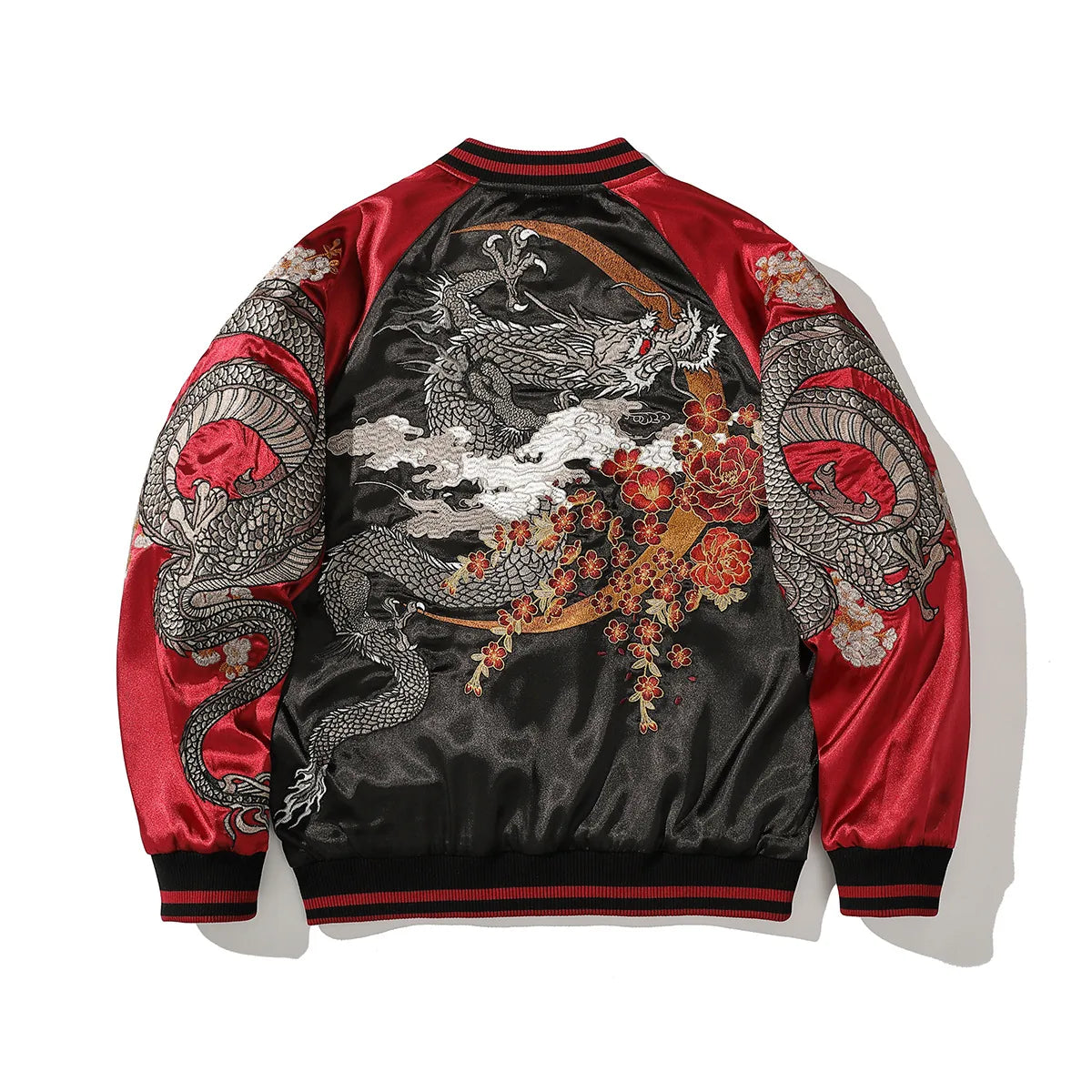 Blouson sukajan dragon brodé