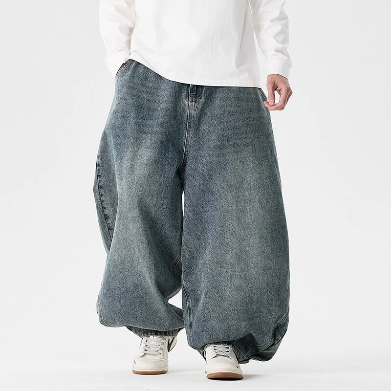 Pantalon jean japonais coupe ample