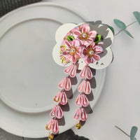 Barrette à Cheveux Kanzashi Fleurie