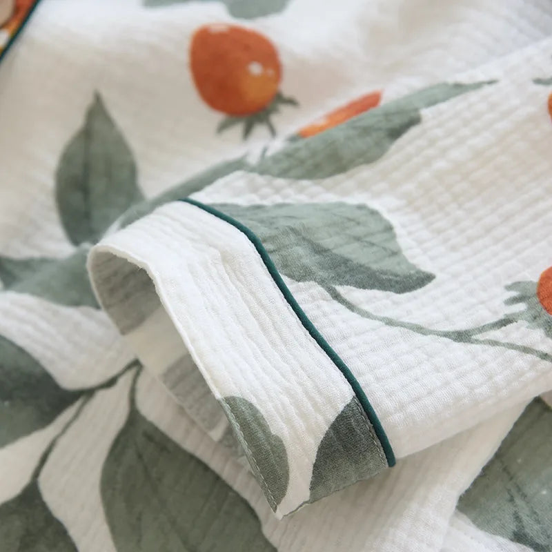 Pyjama kimono femme en gaze de coton