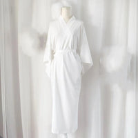 Robe kimono longue à ceinture