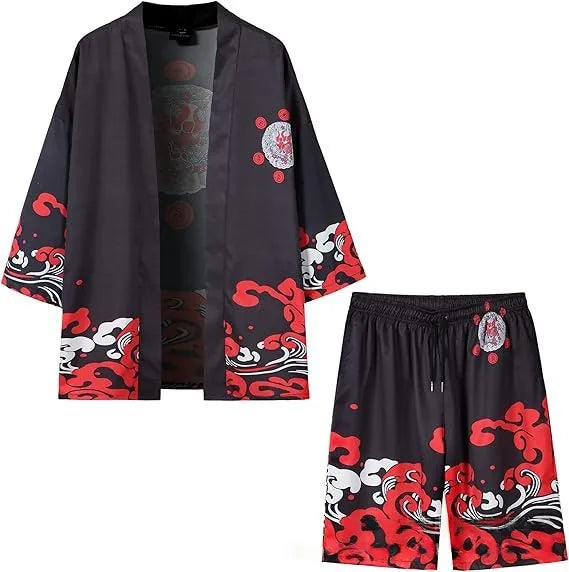Ensemble Kimono et Short Imprimé