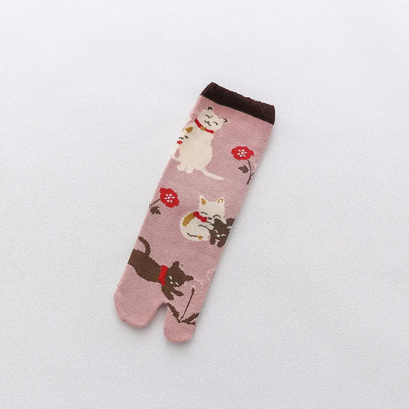 Chaussettes tabi japonaises à motifs