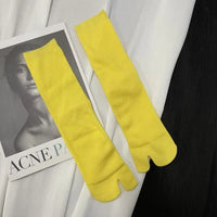 Chaussettes tabi japonaises côtelées