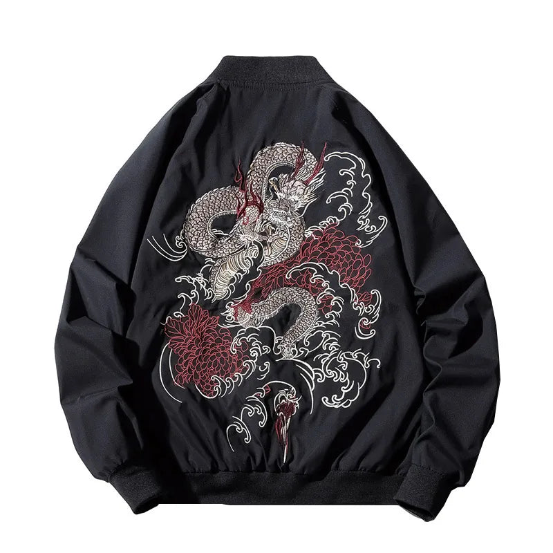 Blouson sukajan black dragon