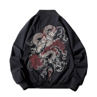 Blouson sukajan black dragon