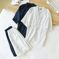 Pyjama kimono homme en coton
