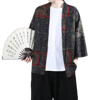 Veste Kimono Japonais Motifs Homme