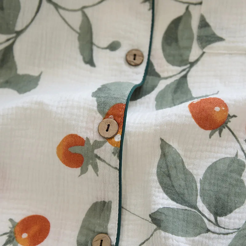 Pyjama kimono femme en gaze de coton