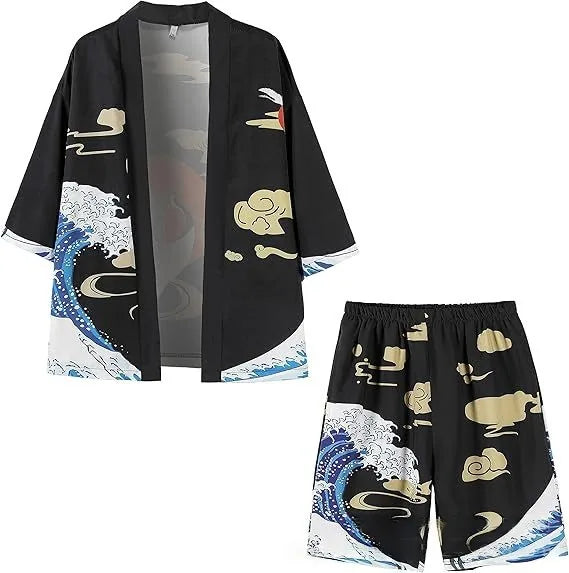 Ensemble Kimono et Short Imprimé