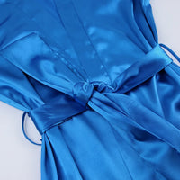 Peignoir kimono satin femme