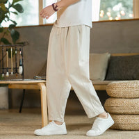 Pantalon japonais large homme