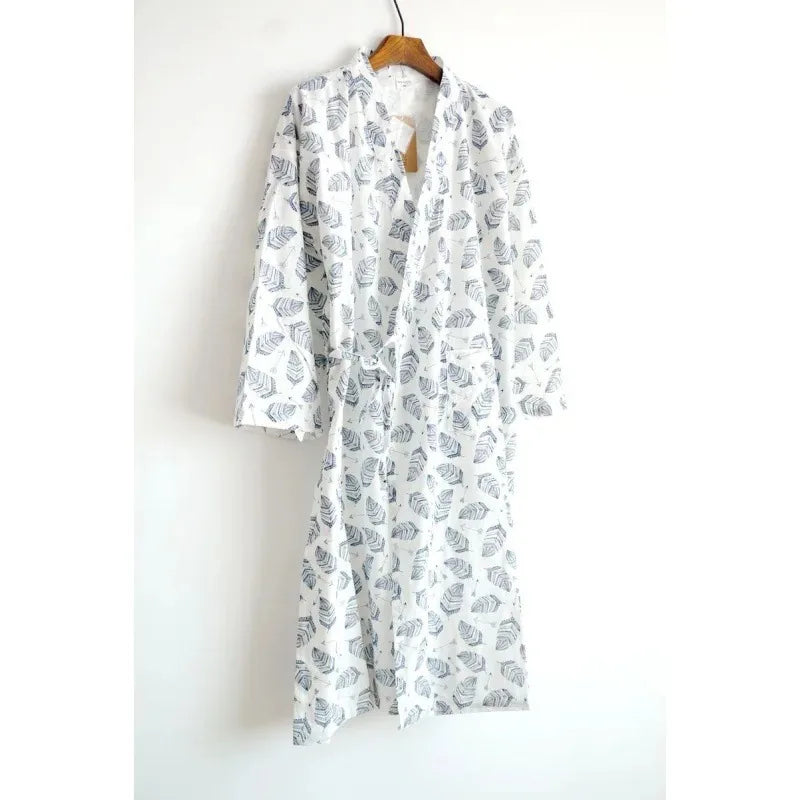 Peignoir kimono homme coton texturé