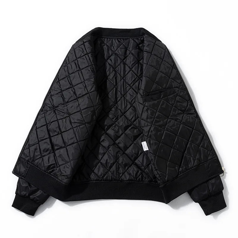 Blouson sukajan brodé loup et vagues