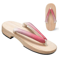 Tong japonaise geta en bois