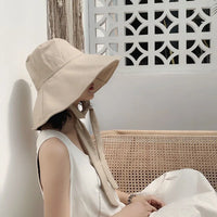 Chapeau Japonais de Plage à Sangle