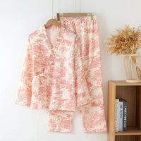 Ensemble kimono femme gaze de coton