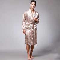 Robe de Chambre Homme Satin Dragon