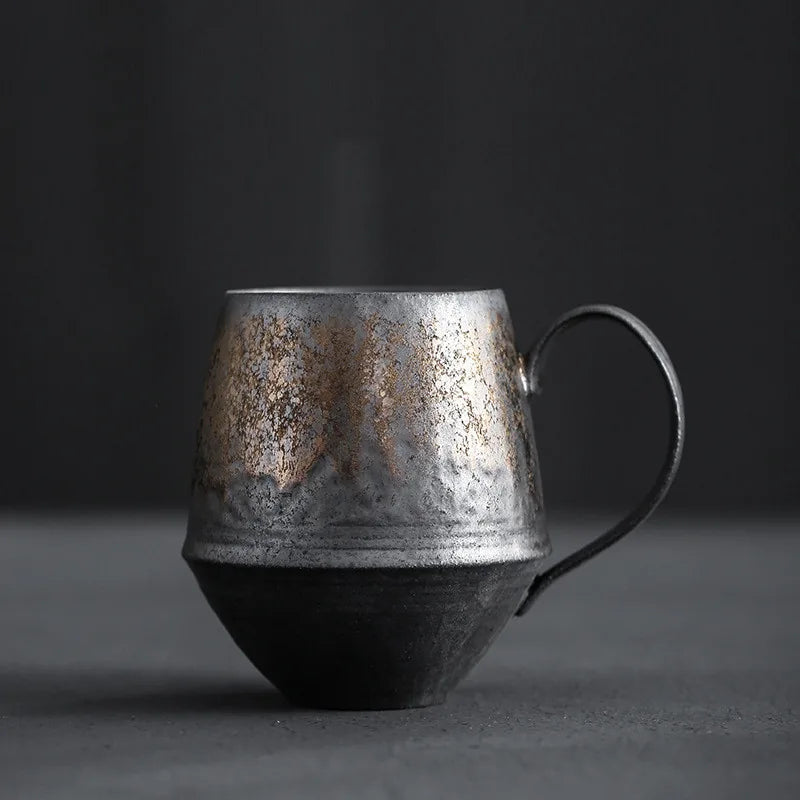 Mug en grès effet rouille