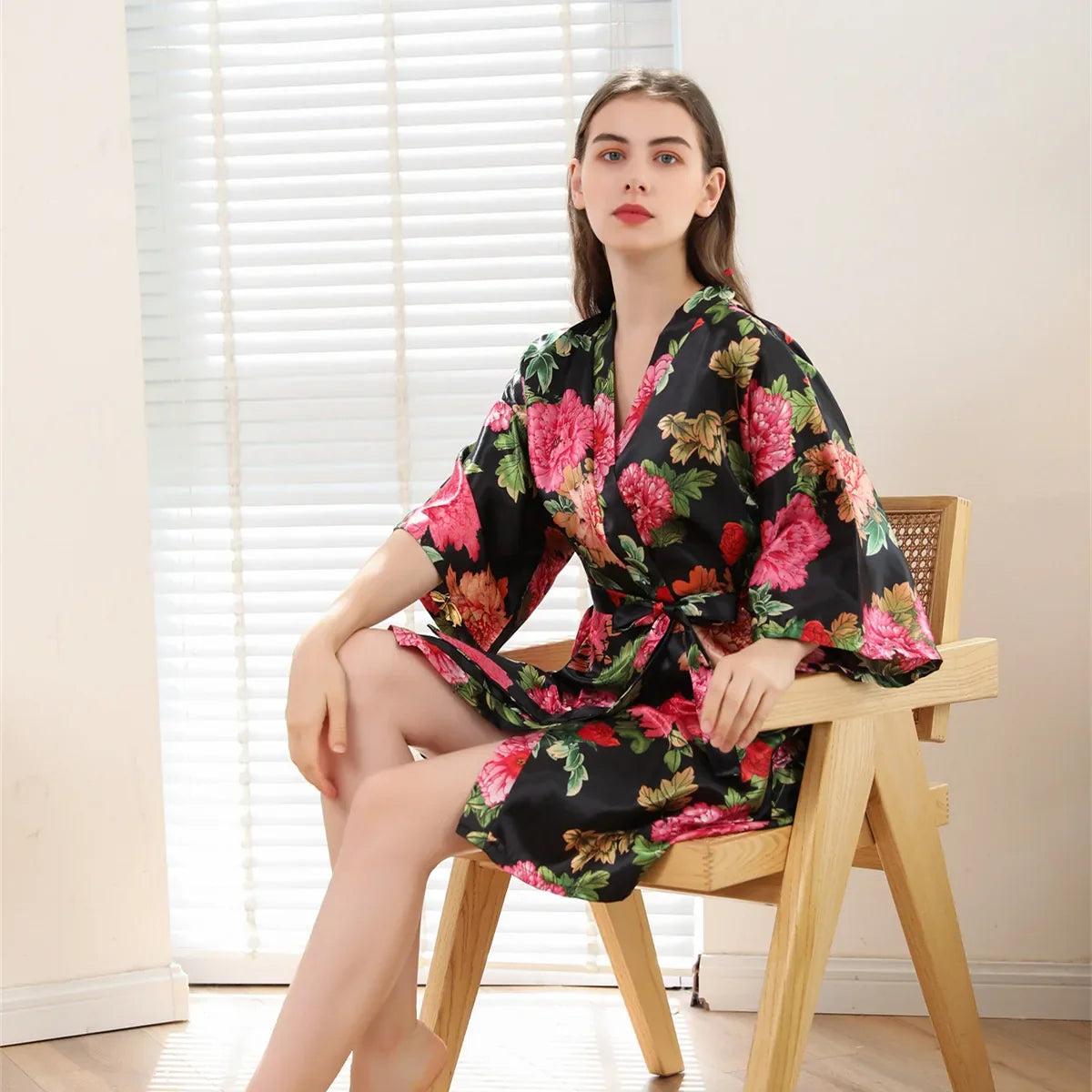 Robe de Chambre Kimono Fleuri