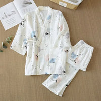 Ensemble Kimono Gaze De Coton Pour Femme