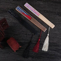 Éventail pliant japonais à motif de vague