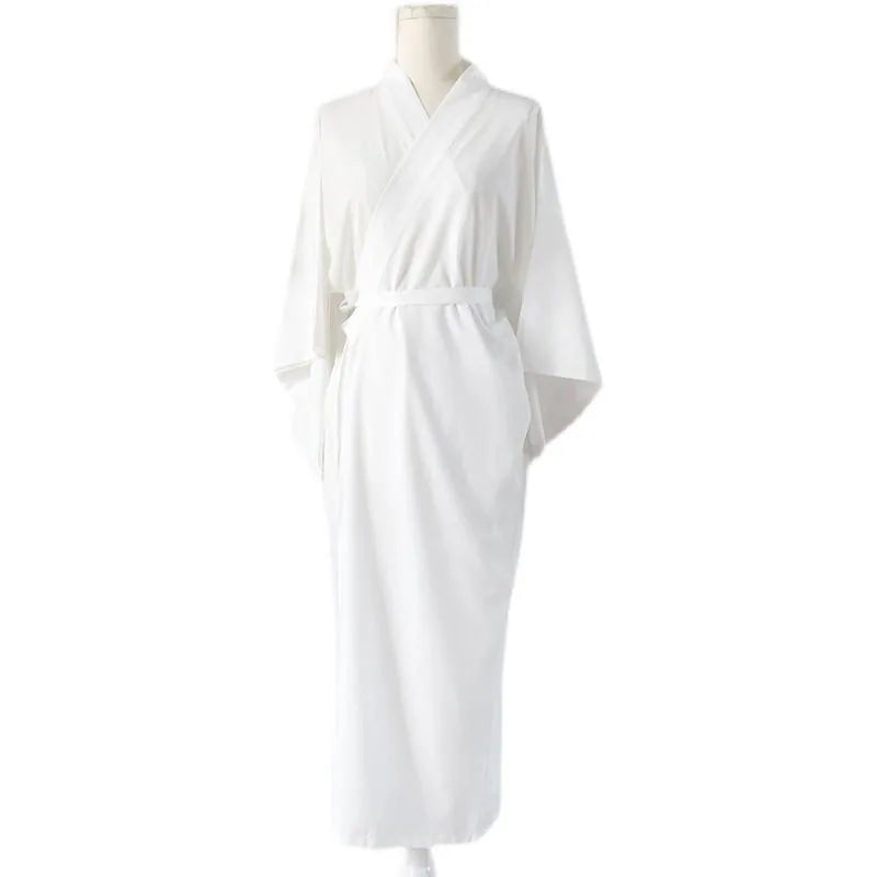 Robe kimono longue à ceinture