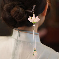 Épingle à cheveux chignon fleur de lotus