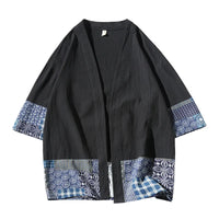 Cardigan kimono homme en coton