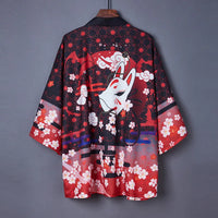Veste Haori Kimono Motif Renard