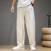 Pantalon Droit Japonais en Lin